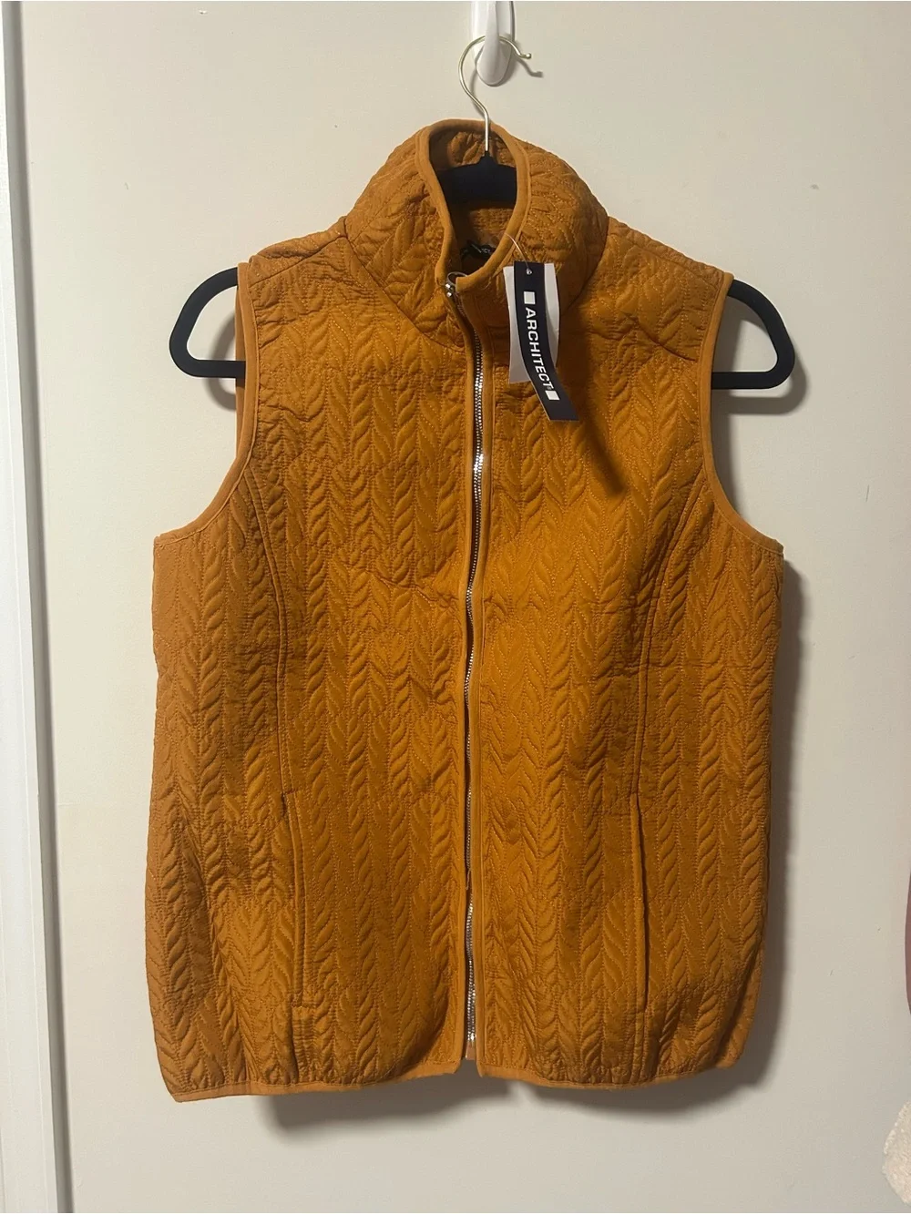 Architect Quilted Vest in Mustard